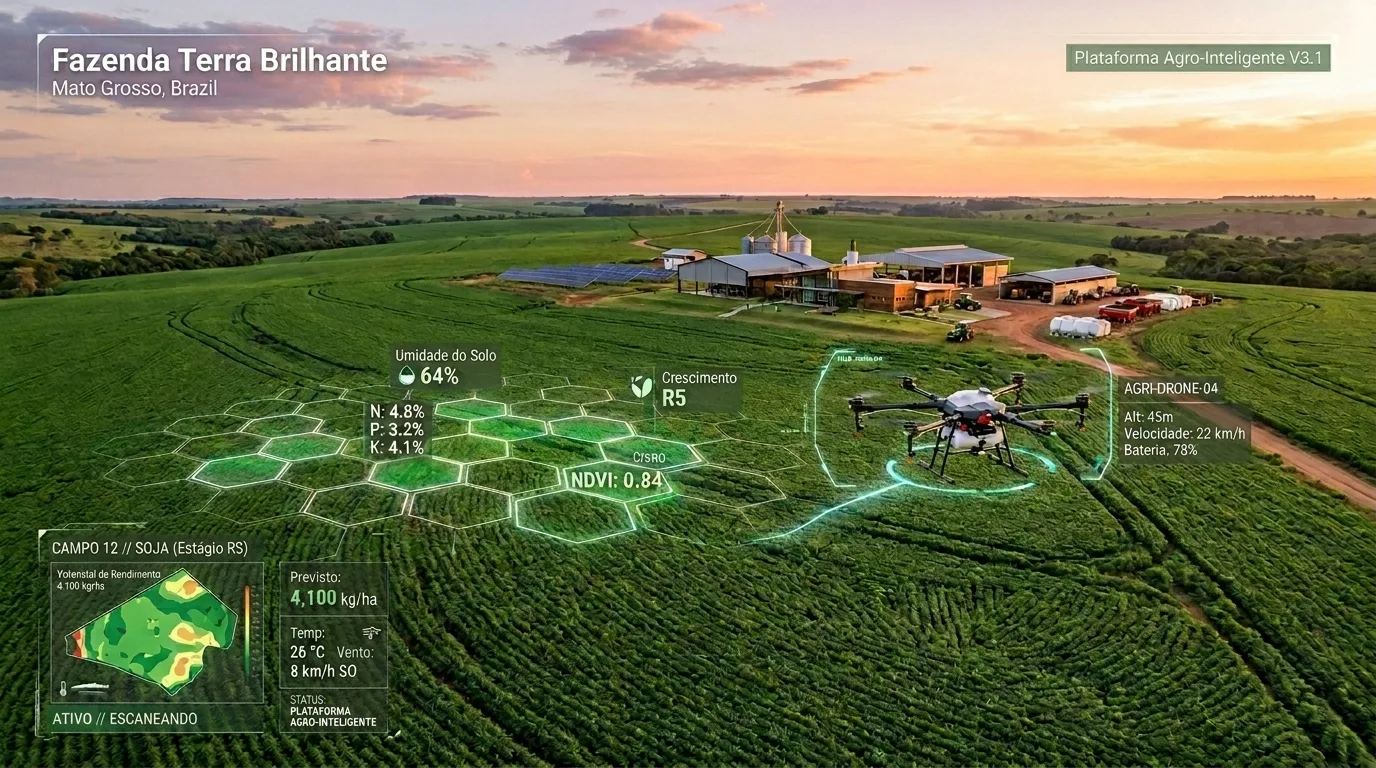 IA no agro em 2026: do teste ao lucro real